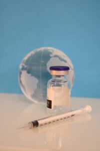 vaccine vial and syringe